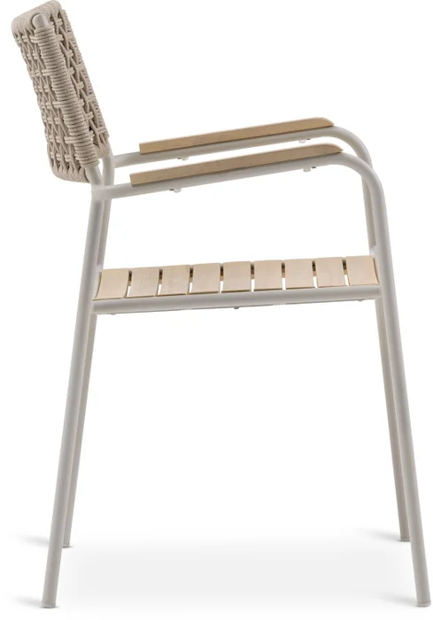 Silla apilable AJSTRUP beige en Beige - Muebles para el exterior, Uruguay | JYSK, vista 5
