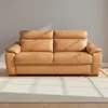 Sofa 3 Cuerpos Cuero-100-natural Marron Laurent Camel en Beige - Sillones y sofás, Uruguay | Divino, vista 1 de 6