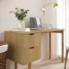 Escritorio Aura - 2 cajones - Natural en Marrón - Escritorios y sillas de escritorio, Uruguay | NYR, vista 4 de 4