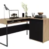 Escritorio Rinconero – Negro - Escritorios y sillas de escritorio, Uruguay | RM Muebles y Deco, vista 2 de 5