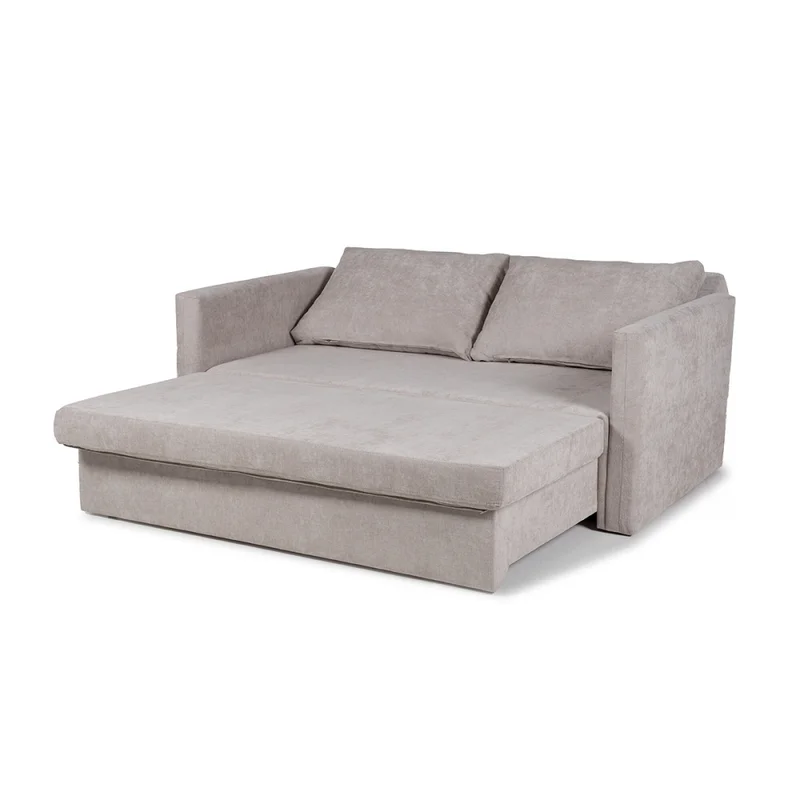 Sofá Cama Poliana - Tela Microfibra - Cora 06-151 (Tostado) en Gris - Sillones y sofás, Uruguay | NYR, vista 3