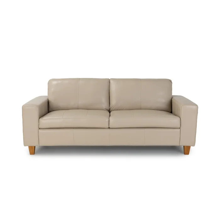 Sofá Royale - Cuero Básico - 3 cuerpos - 519 (Beige) en Beige - Sillones y sofás, Uruguay | NYR, vista 2