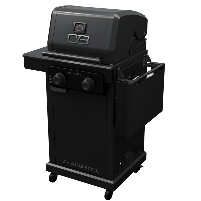 Barbacoa Charbroil Acero-inoxidable Pro Series 2 Quemadores en Negro - Exterior, Uruguay | Divino, vista 3