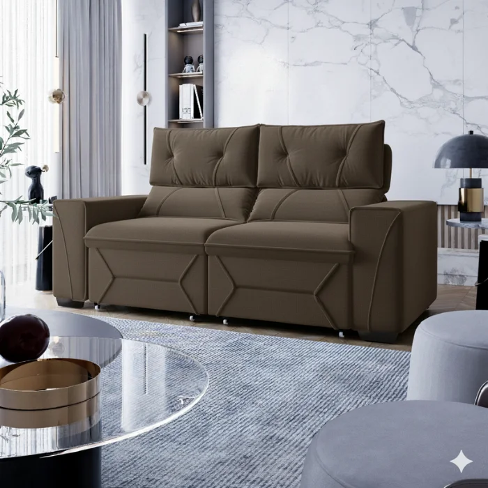 Sofa Dalaman 2,06m en Violeta, Azul Marino, Pena, Linho, Animalle - Sillones y sofás, Uruguay | Casa Brava, vista 6