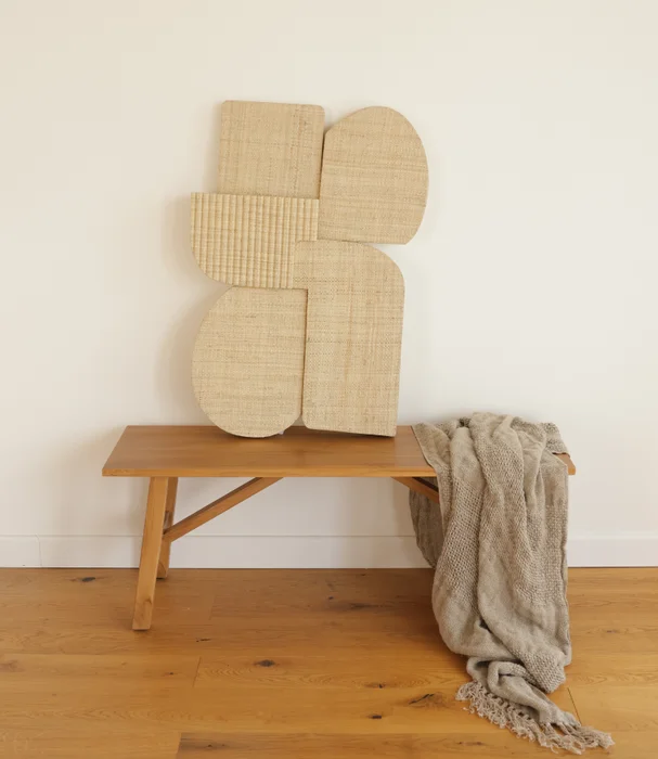 ESCULTURA ARTE DE COLGAR FIBRAS en Madera natural - Espejos, Uruguay | Masinfinito Casa, vista 2