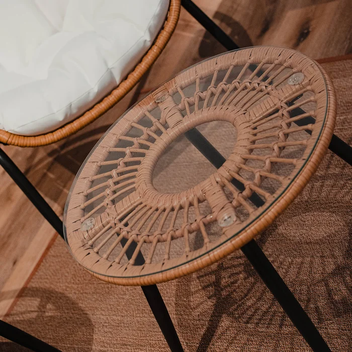 Juego Muebles De Jardin Miami - Blanco en Blanco - Muebles para el exterior, Uruguay | Ecowood, vista 3