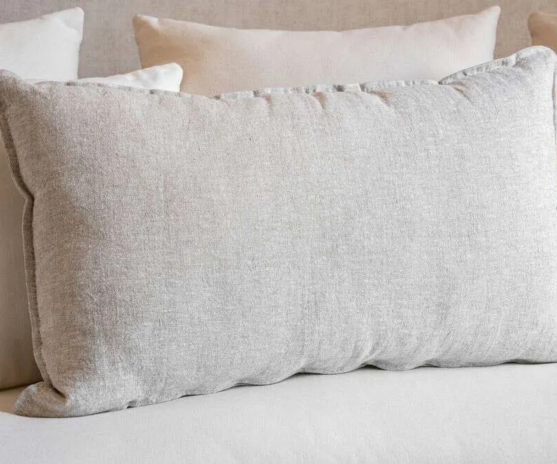 ALMOHADON PAZ - LINO CRUDO - 70 X 43 en Blanco - Textiles, Uruguay | La Iberica