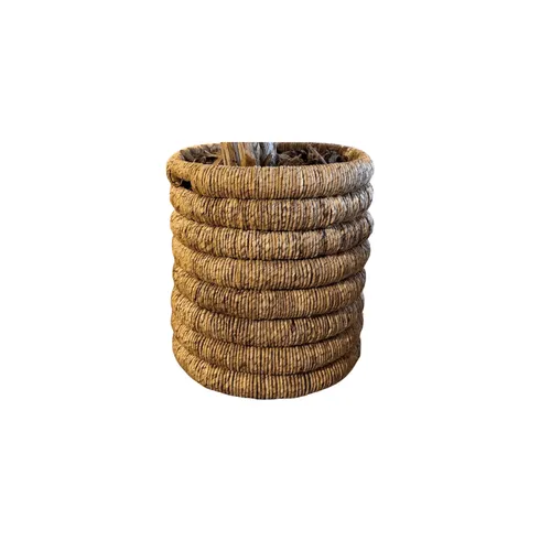 CANASTO CRAFTS TRENZADO ESPIRAL NAT en Madera natural - Canastos, Uruguay | Masinfinito Casa