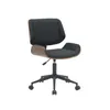 Asiento Oficina Medio Madera-y-pu Negro Zen en Negro - Escritorios y sillas de escritorio, Uruguay | Divino, vista 1 de 3