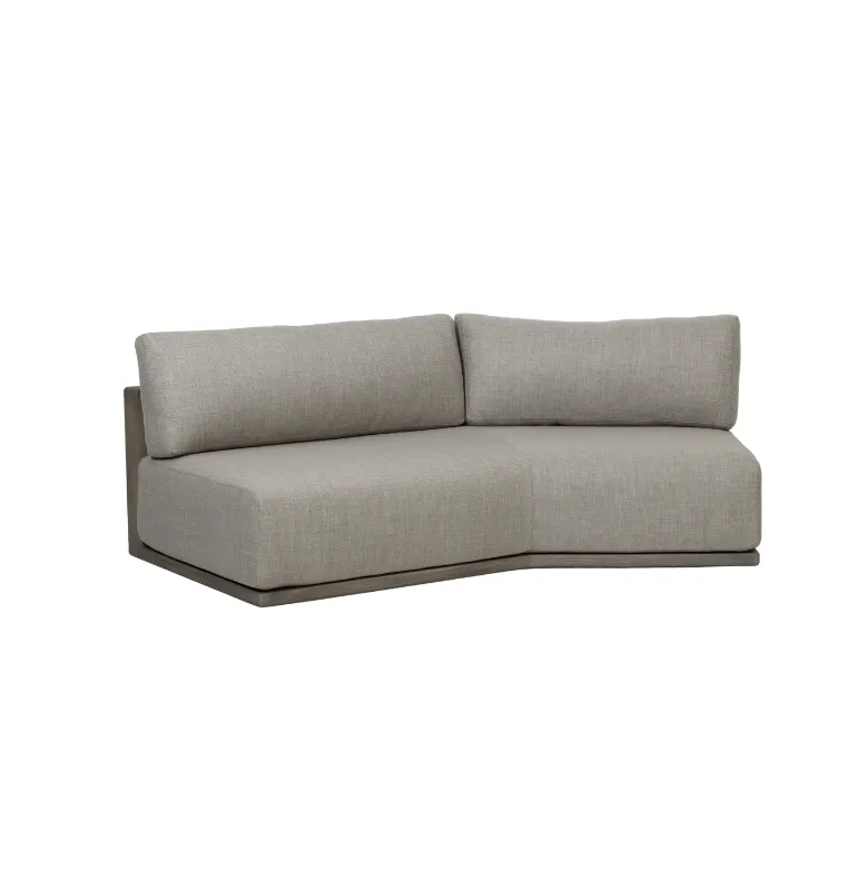 MODULO LUCIANO OUTDOOR TEKA GRIS CON ALMOHADONES en Gris - Muebles para el exterior, Uruguay | Masinfinito Casa
