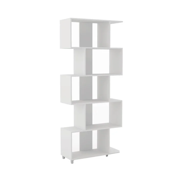Biblioteca Estanterías Linea Retro 5 Estantes Blanco Esm209 en Blanco - Sillones y sofás, Uruguay | Soy Hogar