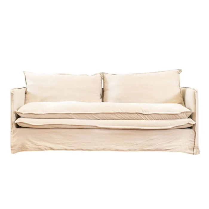 Sillón Manu 3 Cuerpos - Beige en Beige - Sillones y sofás, Uruguay | Berna Home