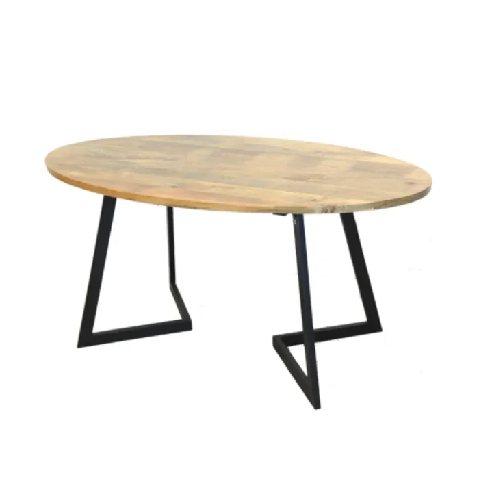 M180 Mesa Ovalada 160x90x76 en Madera natural - Mesas de comedor, Uruguay | Victoriana