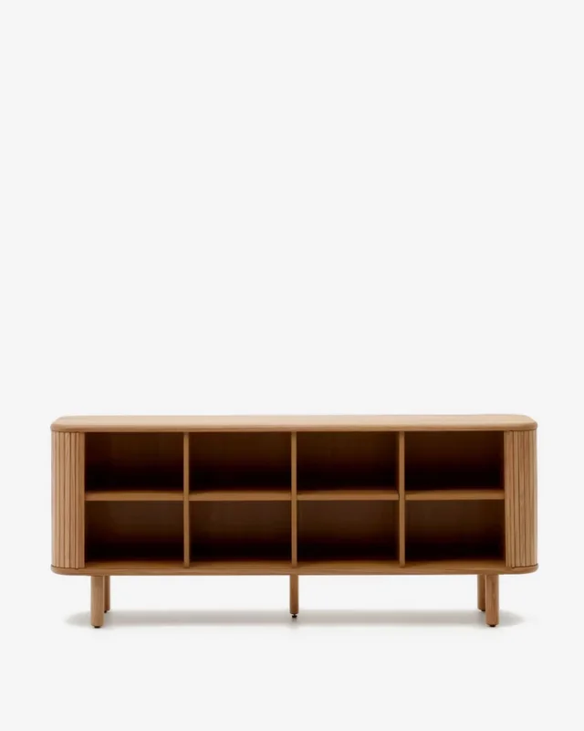 Aparador Mailen 2 puertas en chapa de fresno - con acabado natural 180 x 75 cm en Madera natural - Aparadores y recibidores, Uruguay | Kavehome, vista 7