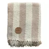 MANTA TEJIDA POLIESTER 125X150CM RAYAS BEIGE en Beige - Textiles, Uruguay | Decohogar, vista 1 de 3