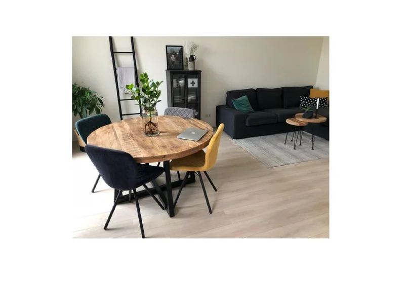 Mesa de Comedor redonda IRON 1mto en Multicolor - Mesas de comedor, Uruguay | Finkel, vista 3