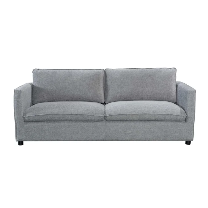 Sofá 3 Cuerpos Tela Gris Amsterdam en Gris - Sillones y sofás, Uruguay | Divino, vista 2