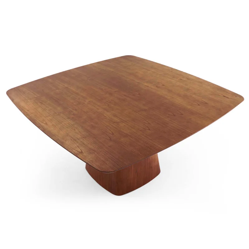 Mesa De Comedor Cuadrada Mdf-y-madera Marron Alice New en Marrón - Mesas de comedor, Uruguay | Divino, vista 4