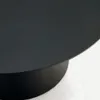 Mesa de centro Wilshire de cristal templado y metal con acabado pintado negro mate Ø 80 cm en Negro - Mesas de living, Uruguay | Kavehome, vista 4 de 5