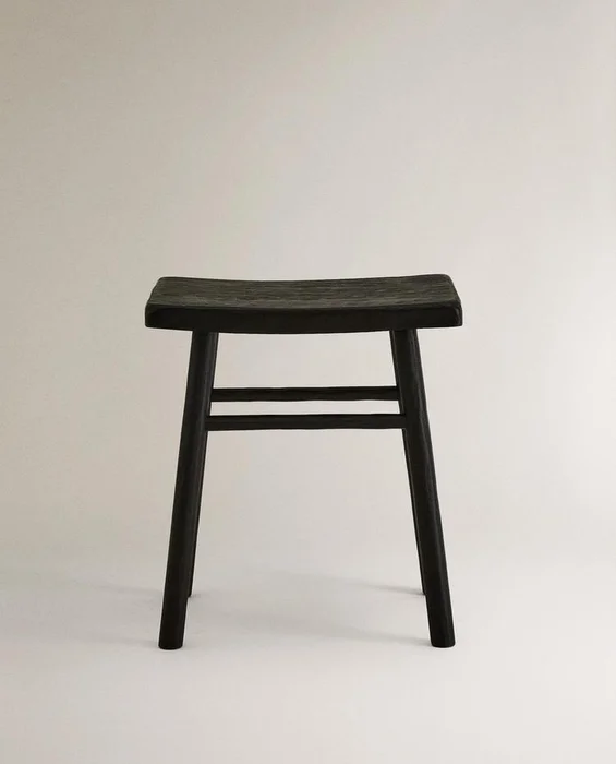 TABURETE MARTILLADO MADERA en Marrón - Sillas, Uruguay | Zara Home, vista 2