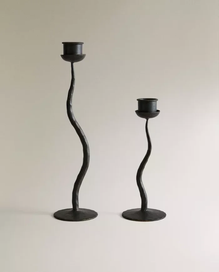 CANDELABRO HIERRO ONDULADO en Negro - Velas y Portavelas, Uruguay | Zara Home, vista 2