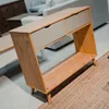 Aparador Mesa De Arrime 2 Cajones - Línea Berlín - Gris en Gris - Muebles para TV, Uruguay | Ecowood, vista 5 de 7