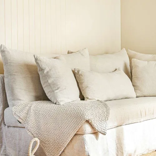 SILLON MANUELA ESQUINERO - LINO en Off-white - Sillones y sofás, Uruguay | La Iberica