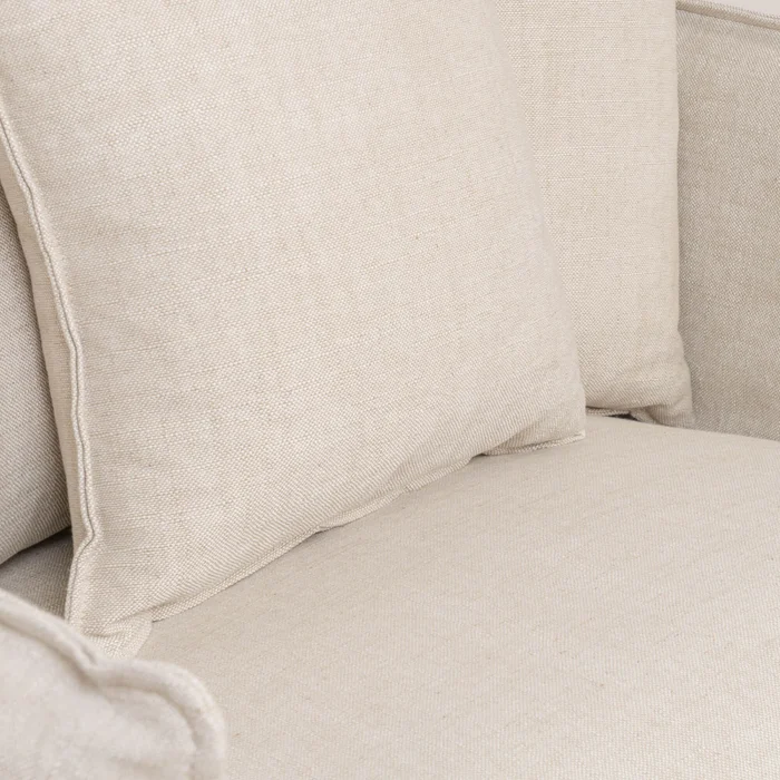 Loveseat Funda Desmontable 1 Cuerpo Tela-premium Natural-beige Bahama Natural en Beige - Sillones y sofás, Uruguay | Divino, vista 5