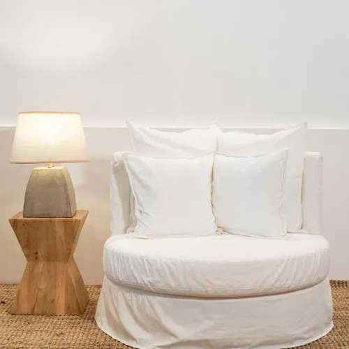 Butaca Circular en Madera natural - Butacas, banquetas y puffs, Uruguay | Marvic