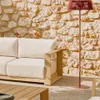 Sofá Ambra de 3 plazas de madera maciza de acacia con acabado claro 249 cm FSC 100% en Beige - Sillones y sofás, Uruguay | Kavehome, vista 4 de 10