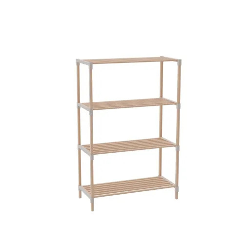 ESTANTERIA 4 NIVELES 116X65X30CM MADERA en Madera natural - Bibliotecas, Uruguay | Koz