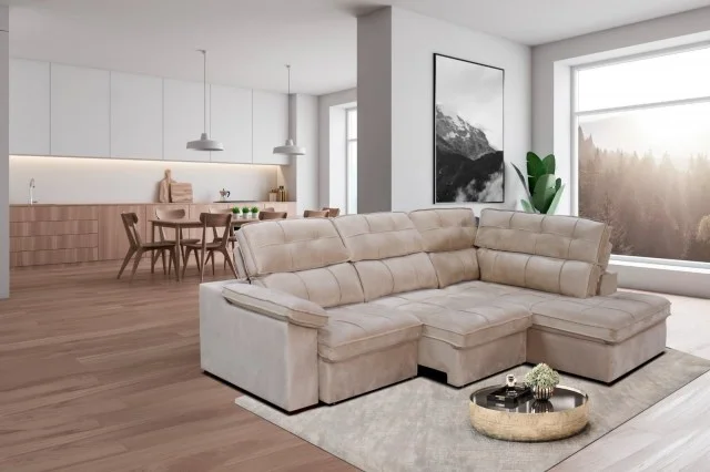 Rinconera Aida en Beige - Sillones y sofás, Uruguay | New York Home, vista 2