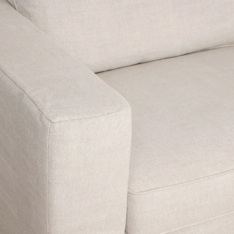 Sofá Con Funda Desmonttable 3 Cuerpos Tela-y-madera Natural-beige Charlie Natural en Madera natural - Sillones y sofás, Uruguay | Divino, vista 5