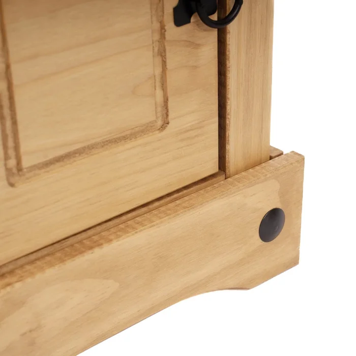 Mesa de luz 1 puerta 1 cajón - Eco - Línea Monterrey - Natural en Madera natural - Mesas de luz, Uruguay | Ecowood, vista 4
