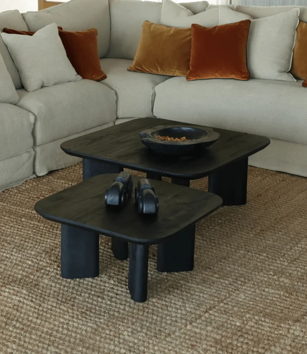 MESA LIVING JULIETA CUADRADA MADERA NEGRA en Negro - Mesas de living, Uruguay | Masinfinito Casa, vista 2