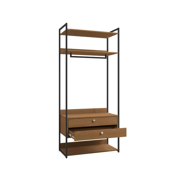 Closet Abierto Modular P47 - Linea Industrial en Madera natural - Roperos y placares, Uruguay | Balton, vista 8