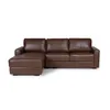 Rinconera Como - Cuero Básico - 2 + Chaise izquierdo - New Brown en Marrón - Sillones y sofás, Uruguay | NYR, vista 2 de 4