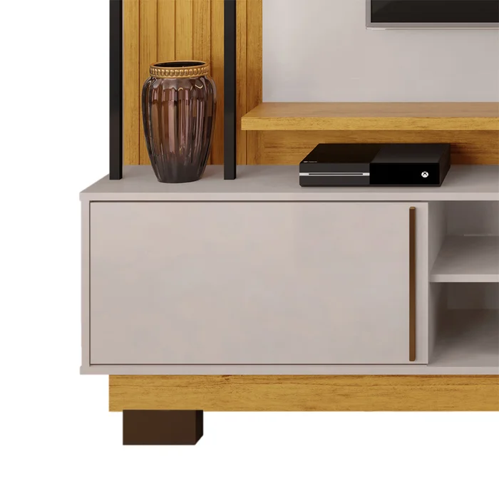 Rack Tv Modular Con Espejo Living Hasta Led 55 en Madera natural - Muebles para TV, Uruguay | Soy Hogar, vista 4