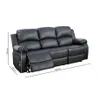 Sillon Reclinable 3 Cuerpos en Negro - Sillones y sofás, Uruguay | La Cueva Muebles, vista 3 de 3