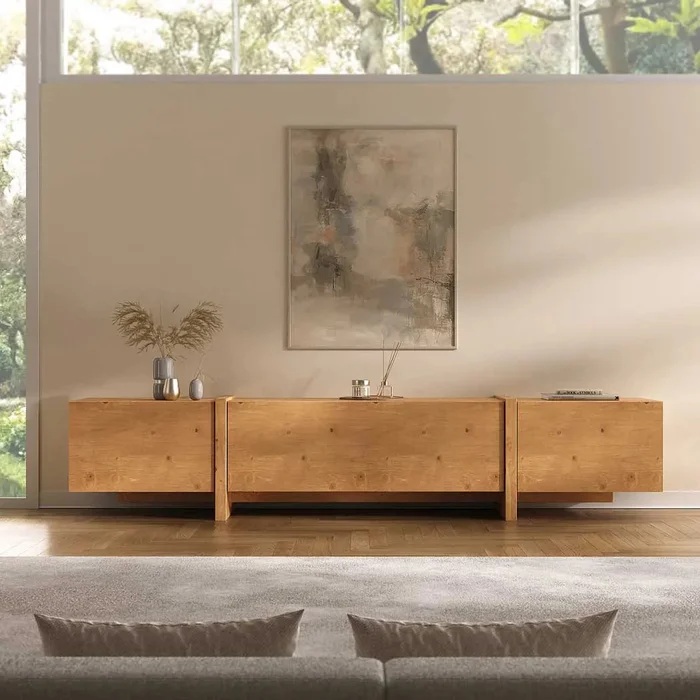 Rack tv Lesly 220CM - Madera Maciza - Muebles para TV, Uruguay | Balton, vista 2