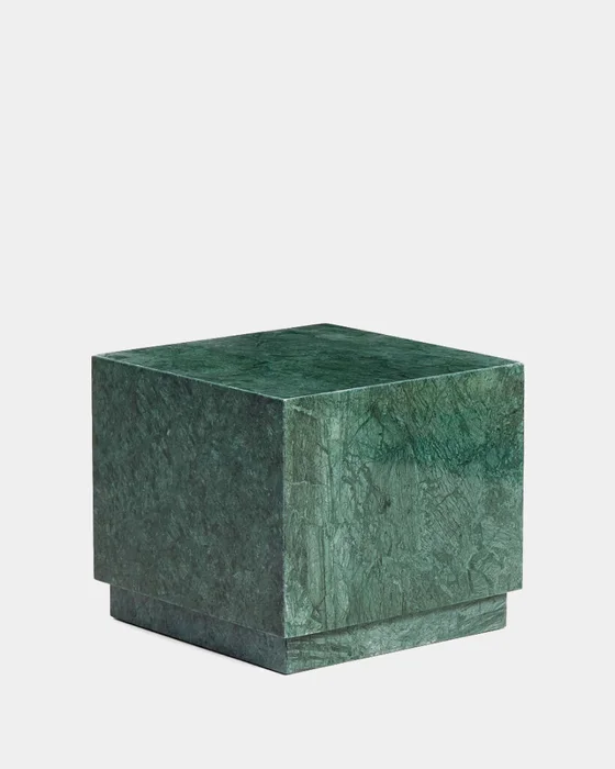 Mesa auxiliar Sorein de mármol verde 40 x 40 cm en Verde - Mesas de arrimo, Uruguay | Kavehome