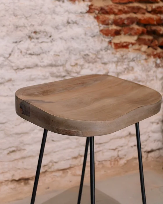 Banqueta Taburete Bar Boston Natural en Madera natural - Butacas, banquetas y puffs, Uruguay | Berna Home, vista 5