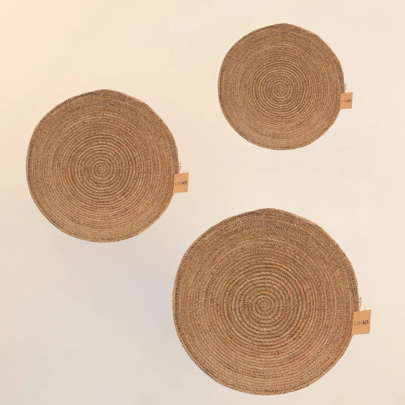 Espejo de Fibra Natural Noele L - Decoración de pared, Uruguay | Casakos, vista 5