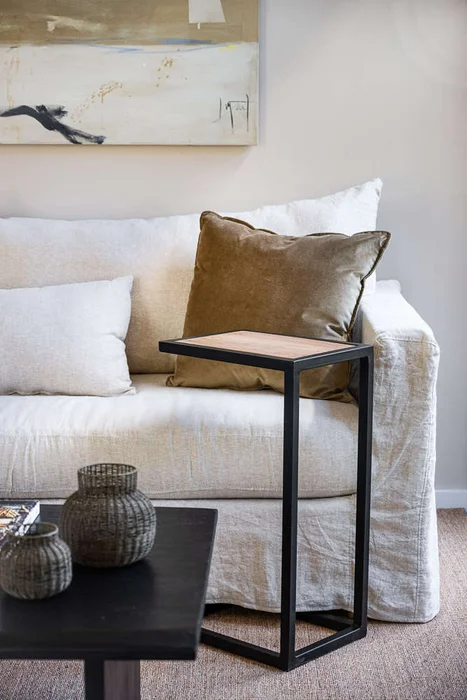 SILLON MANUELA ESQUINERO CON 1 POSABRAZOS - LINO en Blanco - Sillones y sofás, Uruguay | La Iberica, vista 8