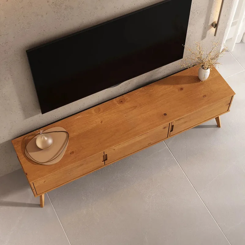 Rack TV 180CM Tivan - Madera Maciza en Madera natural - Muebles para TV, Uruguay | Balton, vista 7