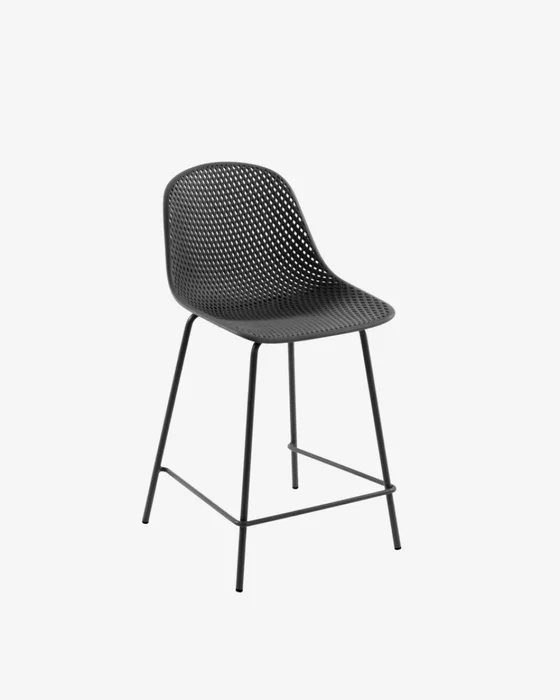 Taburete exterior Quinby - gris altura 65 cm en Blanco - Butacas, banquetas y puffs, Uruguay | Kavehome