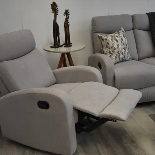 Reclinable Fine 1 cuerpo, gris — Serra Amoblamientos en Gris - Sillones y sofás, Uruguay | Serra Amoblamientos