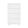 Comoda 4 Cajones - Línea FIT - Blanco en Blanco - Cómodas, Uruguay | Ecowood, vista 4 de 5