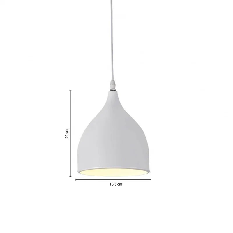 Lámpara Colgante Belmont Blanco en Blanco - Lámparas colgantes, Uruguay | Serlux, vista 5