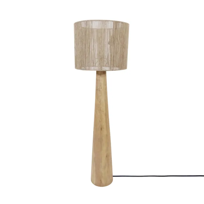 Lámpara de pie Madera y yute Natural/beige Vml-13736 en Madera natural, Uruguay | Le Blanc